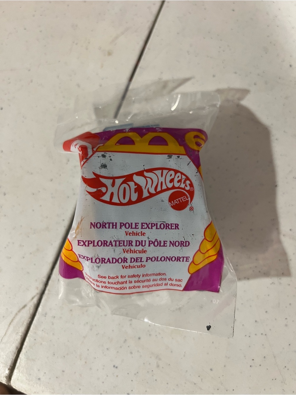 New Vintage 95’ McDonalds Hot Wheels Number 6 North Pole Explorer Car